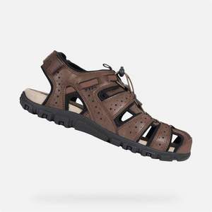 GEOX 杰欧适 UOMO SANDAL STRAD 男士镂空透气罗马凉鞋 U6224B