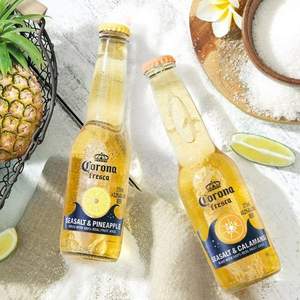 CORONA 科罗娜 海盐卡曼橘/金凤梨果味啤酒275ml*6瓶 