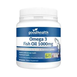 新西兰进口，Good Health 好健康 Omega-3深海鱼油 1000mg*300粒