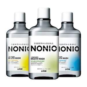 日本进口，Lion 狮王 NONIO 漱口水600mL*3瓶 赠漱口水10条