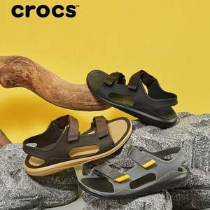 9日10点，Crocs 卡洛驰 激浪探险系列 男士户外沙滩凉鞋 206526 四色