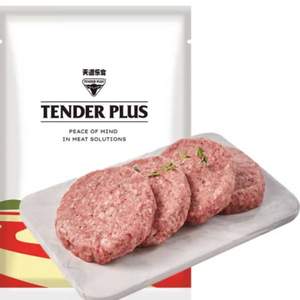 天譜樂食 國(guó)產(chǎn)牛肉餅 400g (4片*100g) *3件
