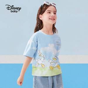 清仓低价，Disney baby 迪士尼 夏季男/女童短袖T恤*2件 （90~160码）多款