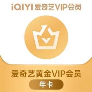 爱奇艺 黄金VIP会员 年卡12个月  