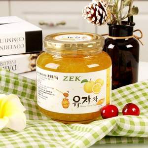 韩国进口，ZEK 百香果蜂蜜柚子茶1kg