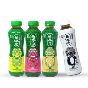 中华老字号，双钱牌 龟苓宝风味水果0脂低卡饮料 500ml*4瓶*2件