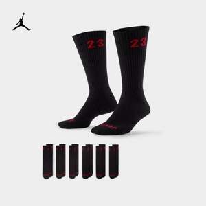 Nike 耐克 Air Jordan 男士运动长袜6双装DH4287