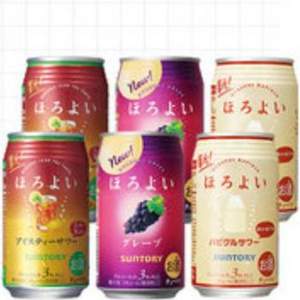 临期特价，日本原装进口 三得利 和乐怡微醺预调酒 350ml*6罐 多口味