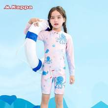 Kappa 卡帕 2022年夏新款 女童印花长袖防晒连体泳衣 KP2150025