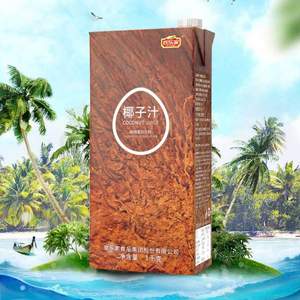 欢乐家 生榨椰子汁 1kg*12瓶 