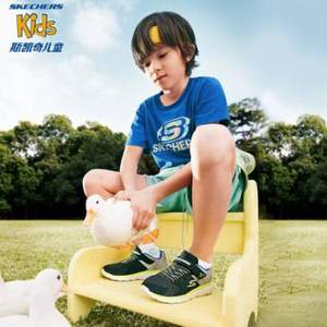 Skechers 斯凯奇 男女童防滑缓震儿童跑步鞋 97680L 多色