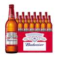 Budweiser 百威啤酒 美式拉格玻璃瓶裝600ml*12瓶