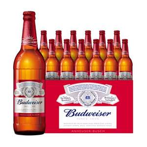 Budweiser 百威啤酒 美式拉格600ml*12瓶