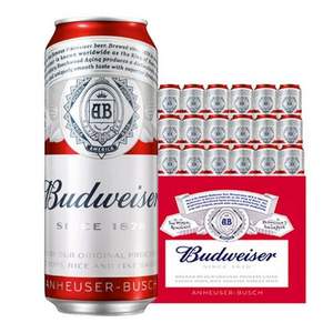 Budweiser 百威 经典醇正啤酒 450mL*18瓶