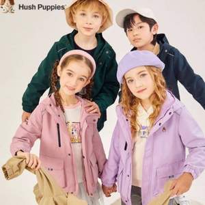 Hush Puppies 暇步士 22年秋季新 男女童三防风衣工装外套 多色（105~170cm）  