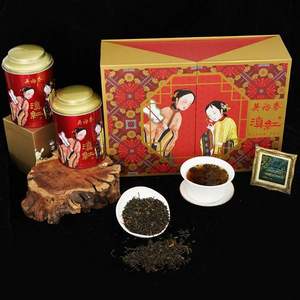 中华老字号，吴裕泰 国潮茶叶滇红红茶礼盒250g