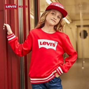 Levi's 李維斯 兒童加絨套頭衛(wèi)衣（105-130cm）