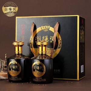 瀏陽(yáng)河 窖齡1988 53度醬香型白酒500mL*2瓶禮盒裝
