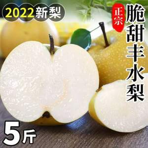 綠行者 山東萊陽現(xiàn)摘豐水梨 5斤