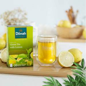 斯里兰卡进口，Dilmah 迪尔玛 柠檬味/百香果味绿茶 20包