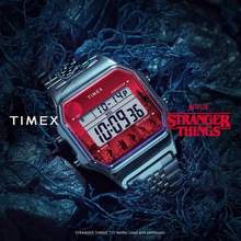 Timex T80 × Stranger Things 天美时 怪奇物语联名款 Unity系列 时尚钢带方块表TW2V50900YB