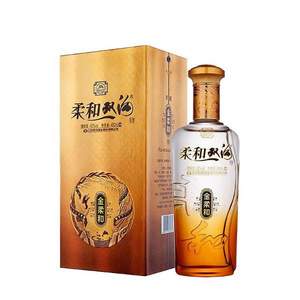 PLUS会员，双沟 金柔和浓香型白酒42度450mL*2瓶 赠同款150mL