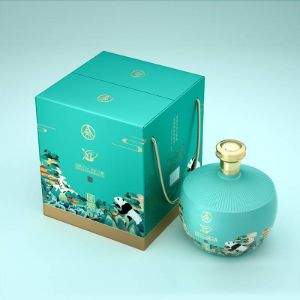 五粮液股份出品，国鼎金荷 52度浓香型白酒1.5L 熊猫礼盒 赠兔年春联