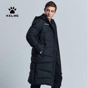 降￥70！KELME 卡尔美  男士长款 运动羽绒服 3881407 多色