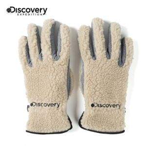 DISCOVERY EXPEDITION 秋冬新品仿羊羔毛加厚保暖骑行登山手套 2色