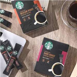 Starbucks 星巴克 黑咖啡 中度/深度烘焙 精品速溶咖啡 2.3g*10条*2件