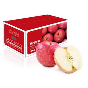 京鲜生 烟台红富士苹果 一级铂金大果（单果220g）净重5KG *2箱