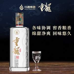川酒集团，重龙 大曲酒 52度浓香型白酒500mL
