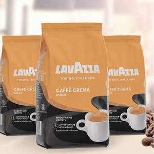Lavazza 樂維薩 奶香咖啡豆 中度烘焙 1KG裝*2件