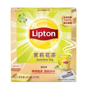 <span>白菜！</span>Lipton 立顿 茉莉花茶包200g 100包