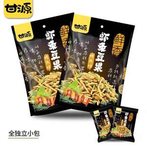 甘源牌 烤肉味虾条豆果100g *5件