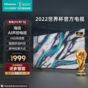 Hisense 海信 65E3G 4K超清65英寸液晶電視 