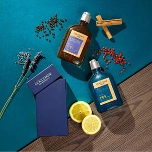 L'OCCITANE 欧舒丹 魅力绅士+杜松二合一男士沐浴露礼盒 250ml*2瓶