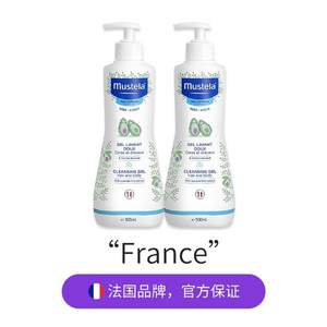 <span>白菜！</span>88VIP会员，Mustela 妙思乐 婴儿洗发沐浴露二合一 500mL*2瓶装