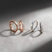 Calvin Klein 卡尔文·克莱恩 毛晓彤同款 满天星情侣对戒戒指 银色 单个