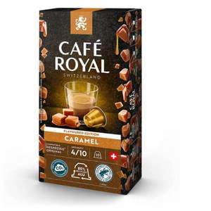 瑞士皇室专享品牌，Café Royal 芮耀 Caramel 焦糖口味胶囊咖啡 强度4 10粒*10盒