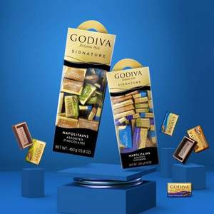 限地区，GODIVA 歌帝梵 Napolitian Tower 混合味巧克力礼盒装 225g/盒