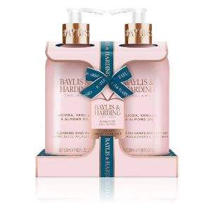 <span>白菜！</span>Baylis & Harding 荷荷巴油+香草杏仁油护手套装（洗手液300ml+护手霜300ml）