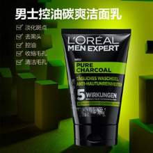 L'Oréal Paris 巴黎歐萊雅 男士控油炭爽抗黑頭五效潔面乳100ml 