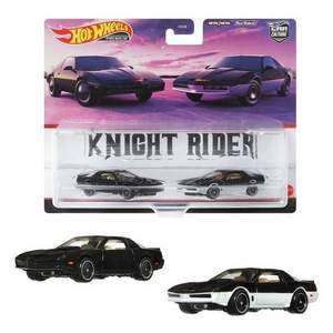 Hot Wheels 风火轮 霹雳游侠 K.I.T.T/K.A.R.R 基特和卡尔 火辣小跑车2辆装HCY74