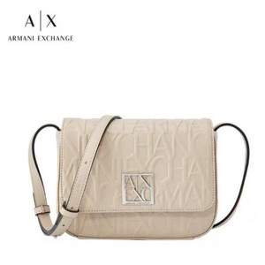 A|X Armani Exchange 阿瑪尼副牌 女士金屬扣小方包單肩包