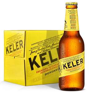 西班牙米其林三星餐厅推荐啤酒，KELER 开勒 拉格啤酒 250ml*12瓶装  