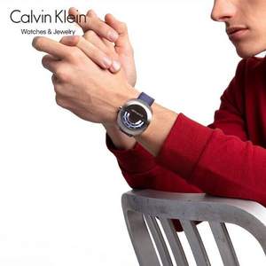 Calvin Klein 凯文克莱 Glimpse惊鸿系列 男士复古皮带石英表 K9M311 