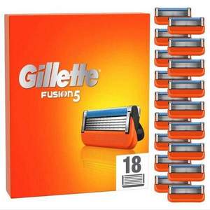 Gillette 吉列 Fusion5 鋒隱 手動剃須刀替換刀頭18個裝