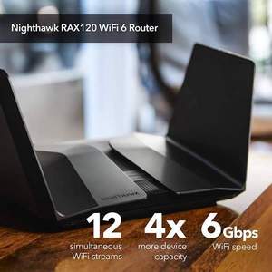 <span>白菜！</span>NETGEAR 网件 RAX120 WiFi6 AX6000M 5G双频千兆四核无线路由器