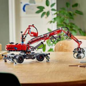 LEGO 樂高 Technic科技系列 42144 物料裝卸機(jī) 贈(zèng)圣誕老人30580+生肖虎年40491